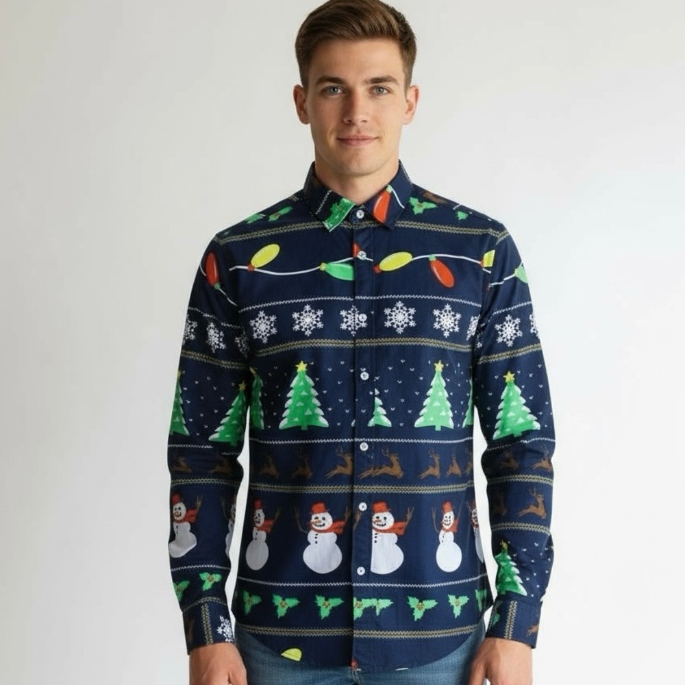 Cactus Man Long Sleeve Polo